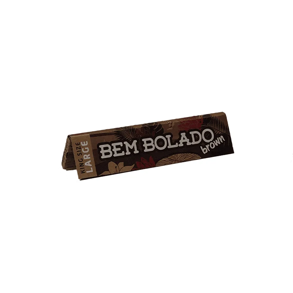 CAIXA DE SEDA BEM BOLADO BROWN LARGE KING SIZE DISPLAY COM 50 LIVRETOS - Imagem 2